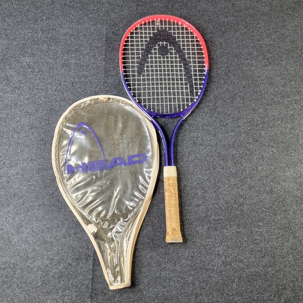 Head Hot Shot 3 3 7/8 SL00 Tennis Racquet Racket Pink White Purple Vintage Cover